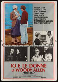 1m178 ANNIE HALL Italian 2p '77 full-length Woody Allen & Diane Keaton, different inset images!