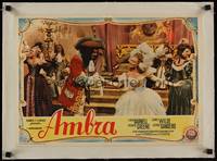 1m024 FOREVER AMBER linen Italian 13x18 pbusta '47 George Sanders & Linda Darnell in period costumes