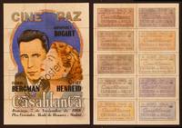 1m267 CASABLANCA Spanish herald R66 Humphrey Bogart, Ingrid Bergman, Michael Curtiz classic!