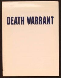 1p173 DEATH WARRANT presskit '90 Jean-Claude Van Damme, Robert Guillaume, Cynthia Gibb