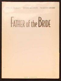 1p185 FATHER OF THE BRIDE presskit '91 Steve Martin, Diane Keaton, Kimberly Williams, Martin Short