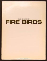 1p187 FIRE BIRDS presskit '90 Nicolas Cage, Tommy Lee Jones, Sean Young, Apache helicopters!
