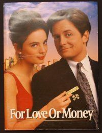 1p188 FOR LOVE OR MONEY presskit '93 close-up of Michael J. Fox & sexy Gabrielle Anwar!