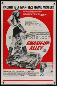 1r013 43: THE RICHARD PETTY STORY 1sh '72 NASCAR race car driver Richard Petty, Smash-Up Alley!
