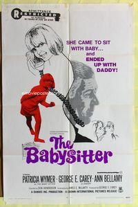 1r056 BABYSITTER 1sh '69 Tom Laughlin, she came to sit with baby... and ended up with daddy!