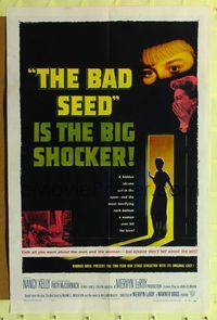 1r063 BAD SEED 1sh '56 the big shocker about really bad Patty McCormack!