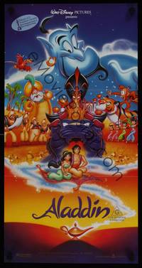 1s364 ALADDIN Aust daybill '93 classic Walt Disney Arabian fantasy cartoon!