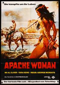 1s183 APACHE WOMAN German '78 Giorgio Mariuzzo, sexy artwork of nearly-naked woman tied up!