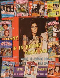 1t034 LOT OF 12 SILVER SCREEN MAGAZINES lot '73 - '74 Liz, Cher, Goldie, Dean + many more!