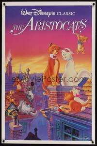 1v052 ARISTOCATS 1sh R87 Walt Disney feline jazz musical cartoon, great colorful image!