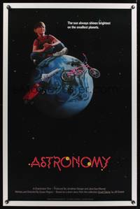 1v056 ASTRONOMY int'l 1sh '88 Mike Elins artwork of girl sitting on Earth, Scott Mednick design!