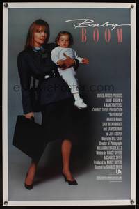 1v063 BABY BOOM 1sh '87 business woman Diane Keaton wants nothing to do with adorable baby!