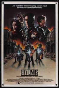 1v152 CITY LIMITS 1sh '85 Darrell Larson, John Stockwell, post-apocalyptic sci-fi!