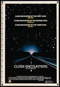 1v003 CLOSE ENCOUNTERS OF THE THIRD KIND printer's test 1sh '77 Steven Spielberg sci-fi classic!
