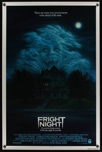 1v260 FRIGHT NIGHT 1sh '85 Roddy McDowall, there are good reasons to be afraid of the dark!