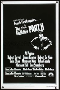 1v271 GODFATHER PART II int'l 1sh '74 Al Pacino in Francis Ford Coppola classic crime sequel!