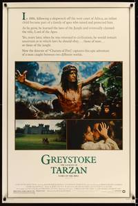 1v281 GREYSTOKE heavy stock 1sh '83 Christopher Lambert as Tarzan, Lord of the Apes!