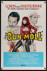 1v285 GUN MOLL int'l 1sh '75 La Pupa Del Gangster, Sophia Loren, Marcello Mastroianni!