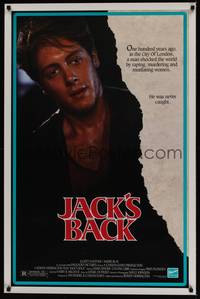 1v318 JACK'S BACK 1sh '88 James Spader re-creates the killings of Jack the Ripper in Los Angeles!