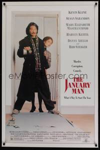 1v320 JANUARY MAN 1sh '89 Kevin Kline & Susan Sarandon, what a way to start the year!