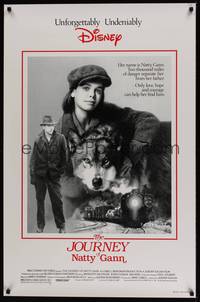 1v327 JOURNEY OF NATTY GANN 1sh '85 Disney, great close up of Meredith Salenger & dog, John Cusack