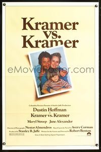 1v339 KRAMER VS. KRAMER 1sh '79 Dustin Hoffman, Meryl Streep, child custody & divorce!