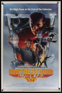 1v380 METALSTORM 1sh '83 Charles Band 3-D sci-fi, high noon at the end of the Universe!