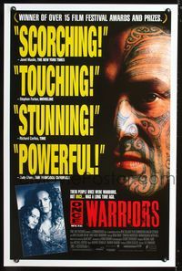1v405 ONCE WERE WARRIORS 1sh '94 New Zealand Maori tribe descendants, cool tattooed face close up!