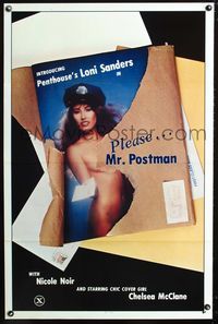 1v423 PLEASE... MR. POSTMAN 1sh '81 introducing Penthouse's sexy naked Loni Sanders!