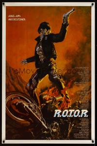 1v467 ROTOR 1sh '89 great art of cyborg cop who is the judge, jury, and executioner!