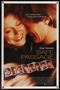 1v470 SAFE PASSAGE DS 1sh '94 close up of Susan Sarandon & Sam Shepard!