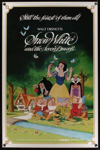 1v488 SNOW WHITE & THE SEVEN DWARFS 1sh R83 Walt Disney animated cartoon fantasy classic!