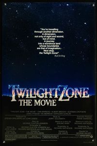 1v547 TWILIGHT ZONE 1sh '83 George Miller, Steven Spielberg, Joe Dante, from Rod Serling TV series