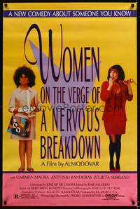 1v580 WOMEN ON THE VERGE OF A NERVOUS BREAKDOWN 1sh '88 Mujeres al borde de un ataque de nervios