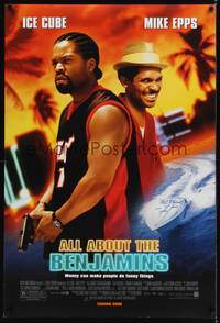 1w043 ALL ABOUT THE BENJAMINS advance DS 1sh '02 Ice Cube & Mike Epps, money makes people funny!