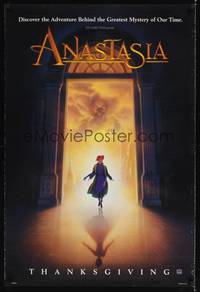 1w052 ANASTASIA style A teaser DS 1sh '97 Don Bluth cartoon about the missing Russian princess!