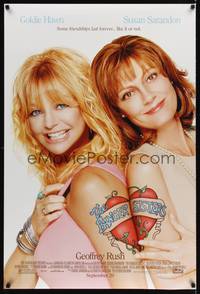 1w081 BANGER SISTERS advance DS 1sh '02 Goldie Hawn, Susan Sarandon w/tattoos!