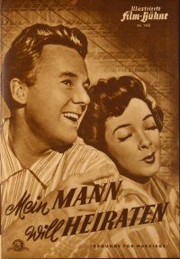 1x123 GROUNDS FOR MARRIAGE German program '52 Van Johnson & Kathryn Grayson, different images!