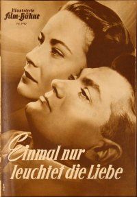 1x141 MIRACLES ONLY HAPPEN ONCE German program '52 many images of Alida Valli & Jean Marais!