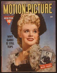 1x034 MOTION PICTURE magazine July 1940 portrait of pretty Alice Faye in Lillian Russell!