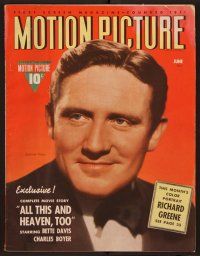 1x033 MOTION PICTURE magazine June 1940 great portrait of Spencer Tracy smiling in tuxedo!