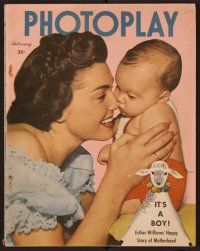 1x041 PHOTOPLAY magazine February 1950 Esther Williams with her new baby by Virgil Apger!