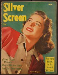 1x006 SILVER SCREEN magazine June 1945 portrait of Ingrid Bergman from Spellbound!