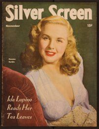 1x011 SILVER SCREEN magazine November 1945 Deanna Durbin from Lady on a Train by Jack Albin!
