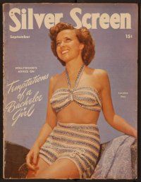 1x009 SILVER SCREEN magazine September 1945 Laraine Day in Those Endearing Young Charms by Albin!