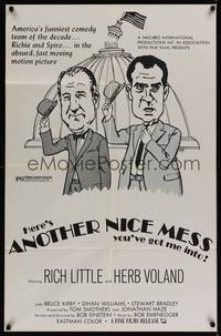1y038 ANOTHER NICE MESS 1sh '72 Rich Little as Richard Nixon & Herb Voland as Spiro Agnew!