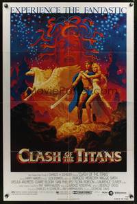 1y137 CLASH OF THE TITANS 1sh '81 Ray Harryhausen, great fantasy art by Greg & Tim Hildebrandt!