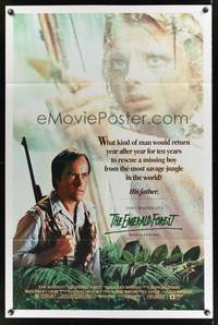 1y221 EMERALD FOREST 1sh '85 John Boorman, Powers Boothe, based on a true story!