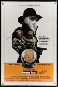 1y241 FAMILY PLOT 1sh '76 from the mind of devious Alfred Hitchcock, Karen Black, Bruce Dern!
