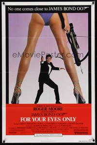 1y269 FOR YOUR EYES ONLY 1sh '81 no one comes close to Roger Moore as James Bond 007!